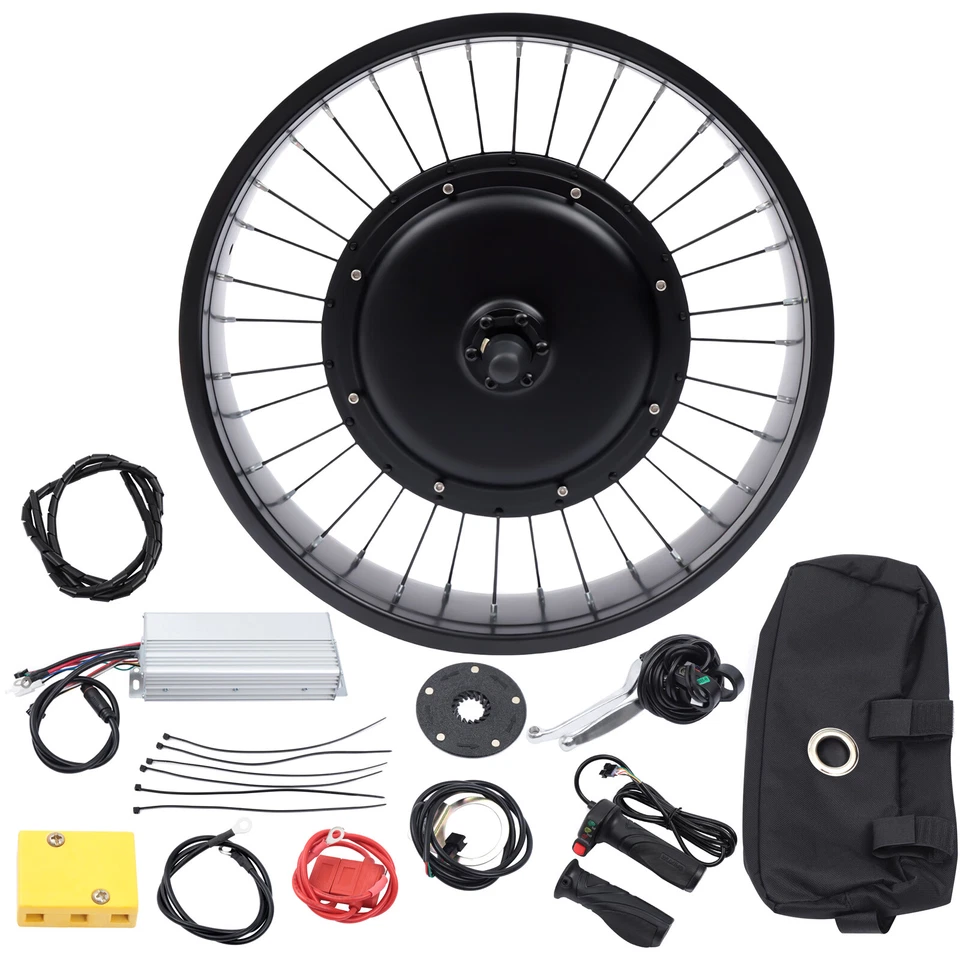 20 Inch Electric Bicycle Front Wheel Hub Motor E-Bike Conversion Kit 1000W 48V - Image 3 of 4