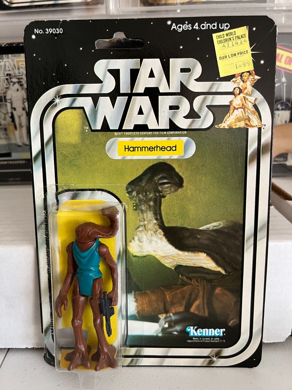 1979 Vintage Kenner Star Wars 21A HammerHead Action Figure Sealed on Cardback