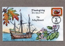 WWLF COLLINS CACHET  FDC      # 3546 # 3   THANKSGIVING CORNUCOPIA