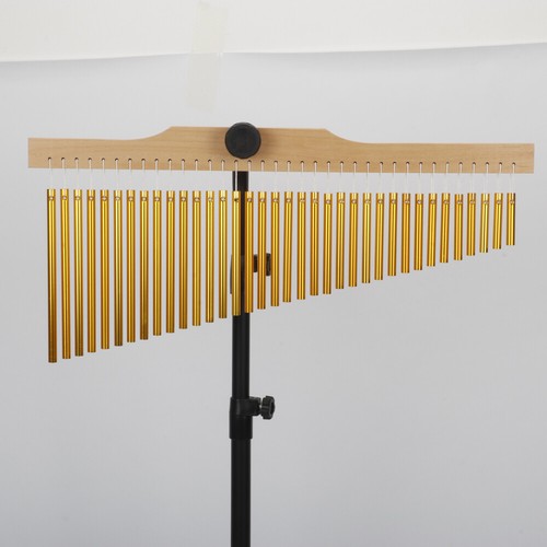 36 Tone Golden Bar Wind Chimes Musical Percussion Instruments With Tripod Stand - Picture 9 of 12