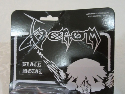 Figura de acción Super7 Reaction Damaged Venom negro metal blanco y negro - Imagen 3 de 10