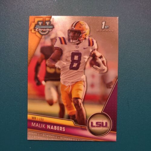 Malik Nabers 2023 Bowman Chrome University #74 Rookie Card RC Giants - Picture 1 of 8