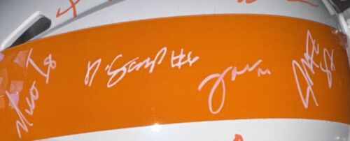 2023 Tennessee Volunteers SIGNED (15) RIDDELL white mini-helmet w/NICO IAMALEAVA - Picture 4 of 11