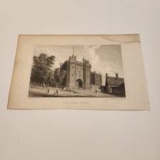 View Of Lancaster Castle England c. 1830 Engraving (344)