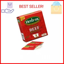 Herb-Ox Instant Broth & Seasoning Granulated Beef Bouillon Packets, 1.1 Ounce