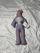 Dammit Doll - Classic Stress Relief - Gag Gift - Blue and Pink Stripes w Tag 13"