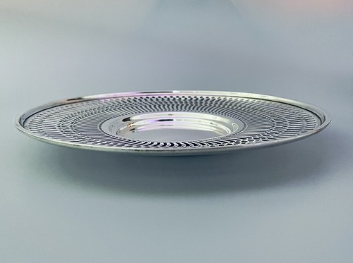 Cargador vintage de plata esterlina riticulado de 10 1/2" de Frank Whiting #6051 - Imagen 4 de 5