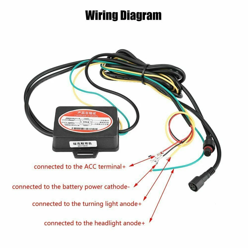 Juego de intermitentes de luz de circulación diurna doble color Fit 2013-2018 Subaru Forester Foto 4 de 4