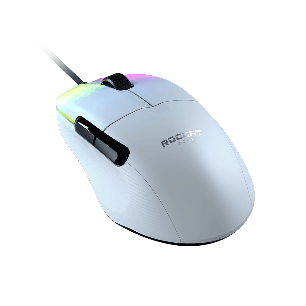 Roccat Kone PRO Gaming Mouse White 19,000 DPI Optical Sensor