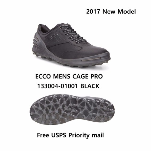 New Ecco Mens Golf Shoes Cage Pro Black Spikeless EU39 40 41 42 43 44 $230 - Picture 7 of 12