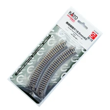 Kato 20-172 N Scale Compact 183mm (7") Radius 45º Curve Track [4 pcs] UniTrack