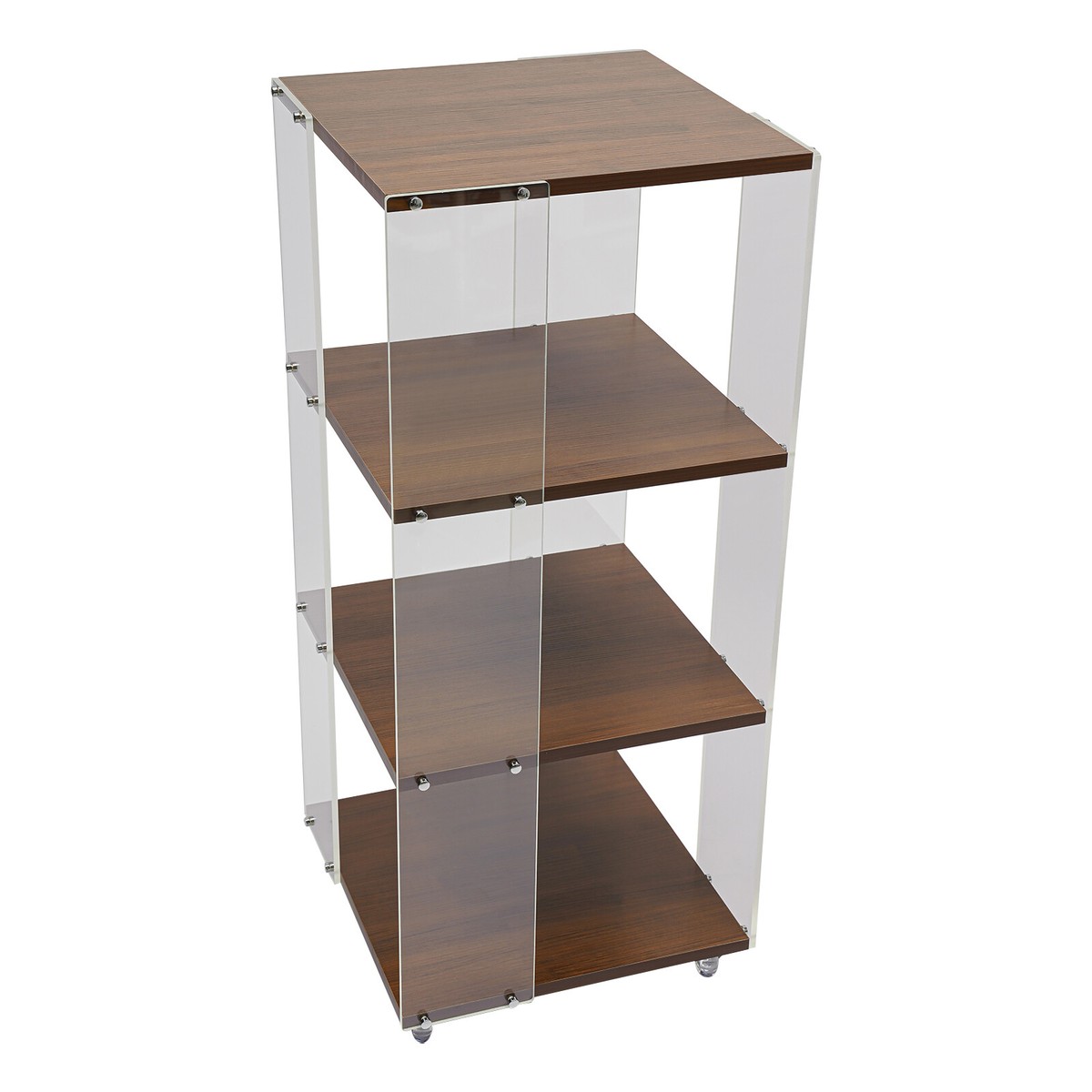 置物 OH1103 360° Rotating Display Bookshelf 3 Tiers Standing Corner