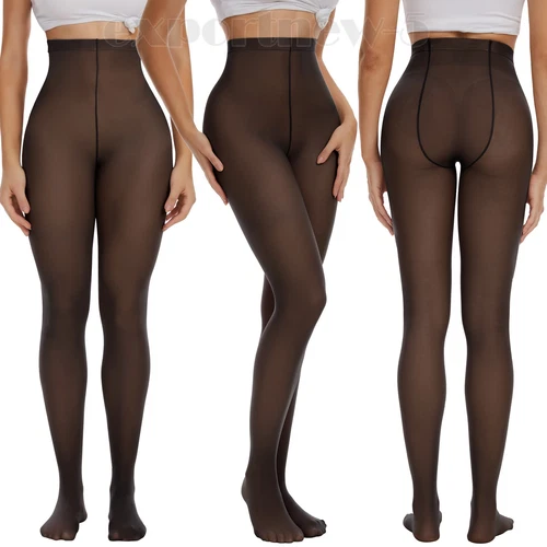 Mujeres Compresión Muslo Más Delgado Leggings Escultura Adelgazamiento Pierna Cintura Alta Formador - Imagen 21 de 39