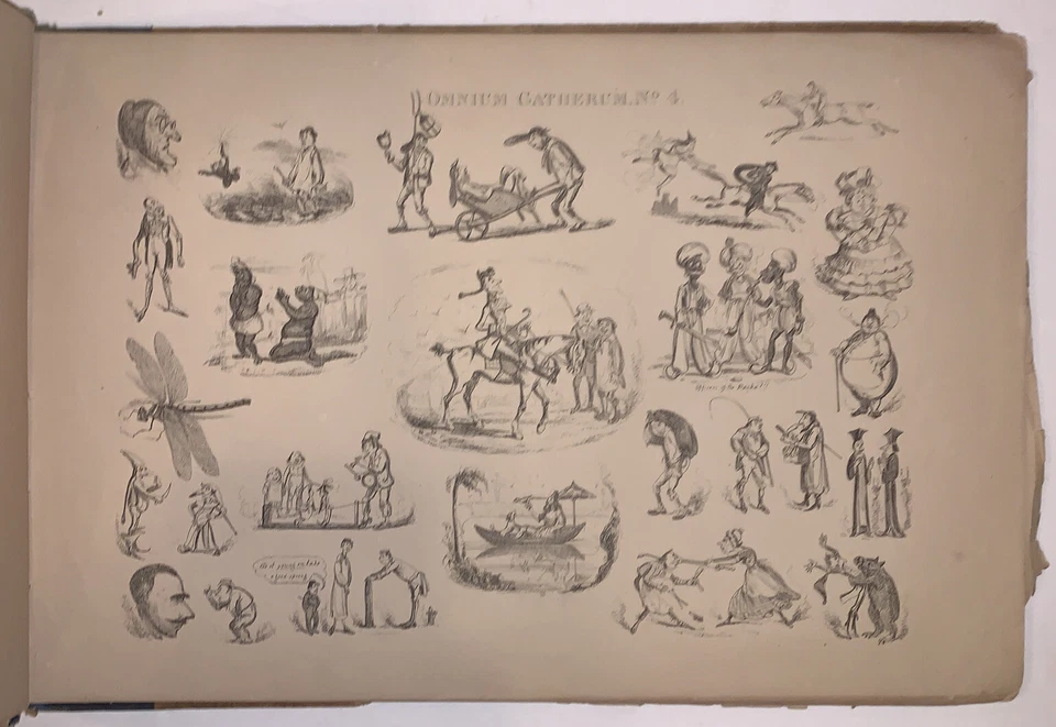 c.1830, OMNIUM GATHERUM, by HENRY HEATH, ILLUSTRATED, CARTOONS, FOLIO, POLITICS - Image 4 of 4