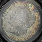 1884-O Morgan Dollar PCGS MS-65 - Smoky Blue & Sunset Hue Obverse Toning!