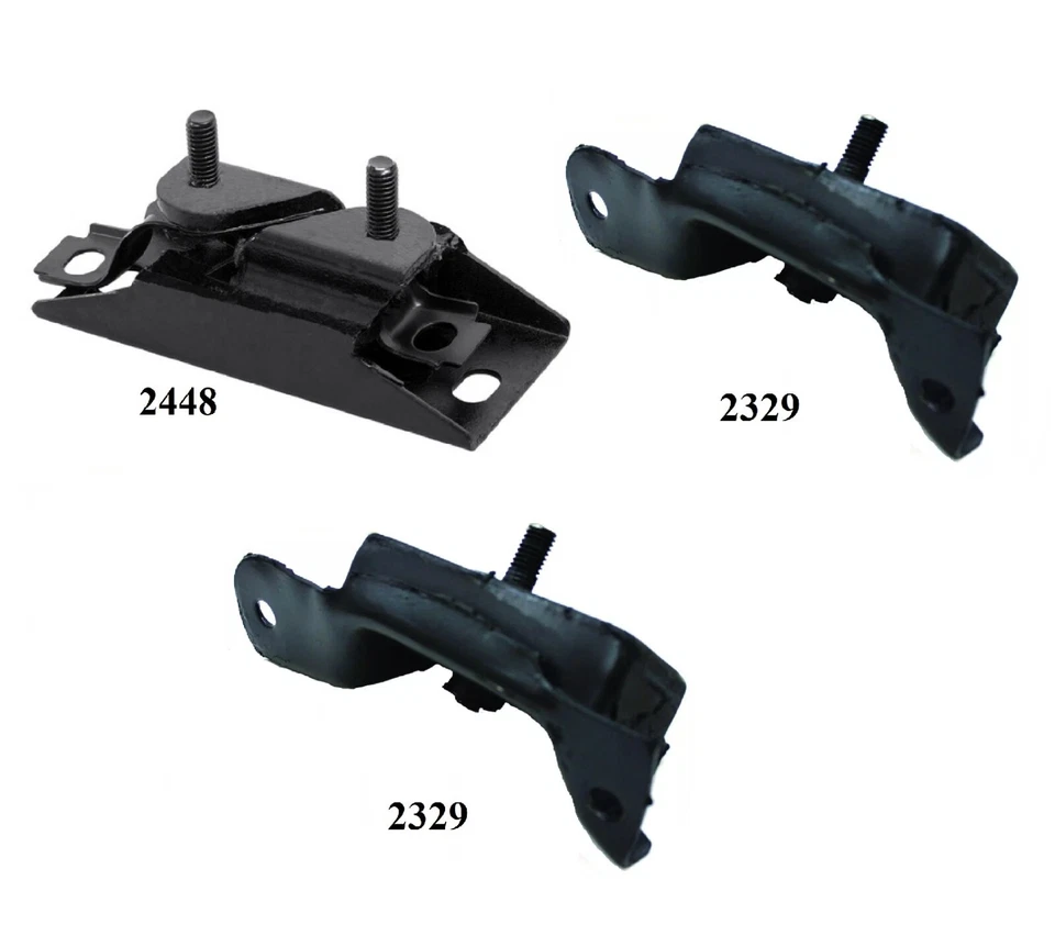 3 PIEZAS MONTAJE MOTOR Y TRANSMISIÓN APTO PARA FORD F-100, F-150, F-250, F-350 4.2L 5.0L 5.8L Foto 2 de 4