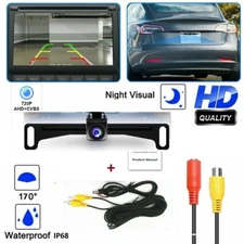 720P Car Rear View Backup Parking Reverse Camera Back AHD Vision Waterproof CAM