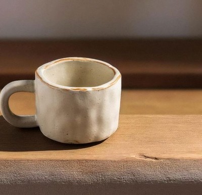 Handmade Stoneware Mug, Ceramic Cup (9.1 oz).