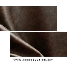 West Chocolate Cowhide Leather Sheet – Premium Smooth Leather 1.1–1.3mm for Bags