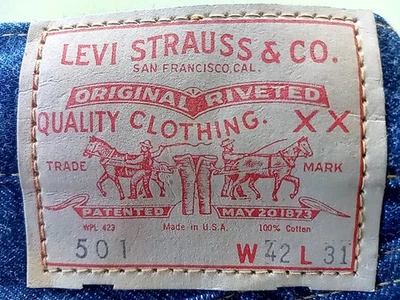 Levi’s 501 Vintage BIG E selvedge red line original - Photo 1/4