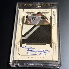2024 Panini National Treasures Noah Schultz ON CARD AUTO PATCH - #'d 23/49 (CL8)