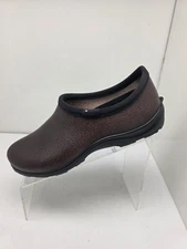 Sloggers Women's Garden/Rain Clogs Burgundy Waterproof Made In USA Size 11
