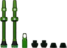 Muc-Off V2 Tubeless Valve Kit - Green, 44mm Aluminum, Flow System & Allen Key