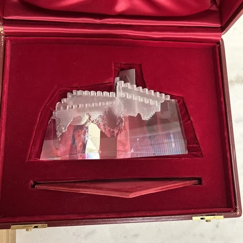 Steuben Art Glass Castle Of Dreams Sculpture BROKEN