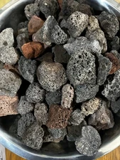 LAVA ROCK _Black&Red_Firepits, Decor/Denitrify Aquariums, Landscape, Plants USA!