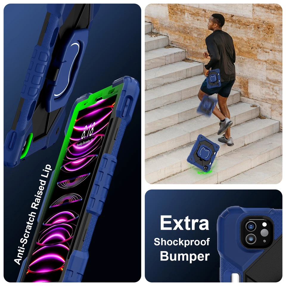 Shockproof Stand Case Cover for iPad Pro 11" 1st 2nd 3rd 4th Gen M4 M5 Xmas Gift - Image 4 of 4