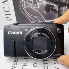 Canon Powershot SX280 HS Black 12.1MP 20x Zoom Digital Camera W/ Battery 95% NEW