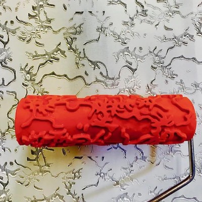 Decorative Art Texture Roller - 7'' Roller (Organic Groove Pattern)