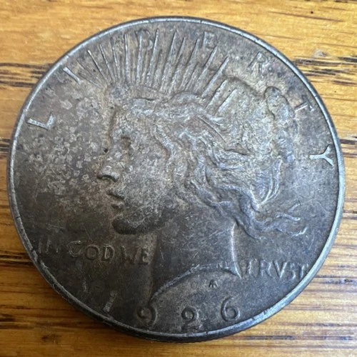 1926 S Peace Dollar Circulated Silver $1 Coin Business Strike Uncertified