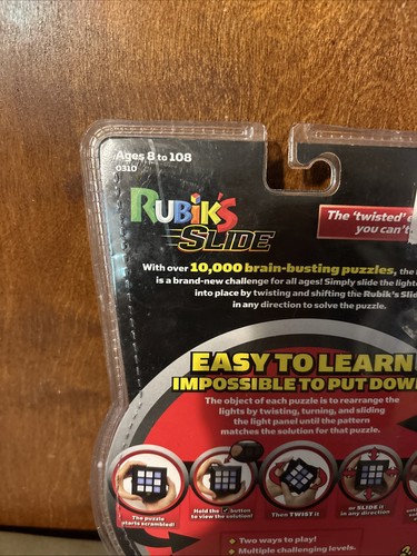 Cubo de Rubiks Diapositiva Juego de Puzzle Electrónico Brain Busting Nuevo en Paquete - Imagen 6 de 12