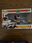 Funko Pop Rides Batmobile (Chrome) With Batman Toy Tokyo Exclusive Sticker 01
