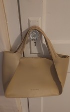 Borsa a mano Melie Bianco in pelle strutturata marrone chiaro