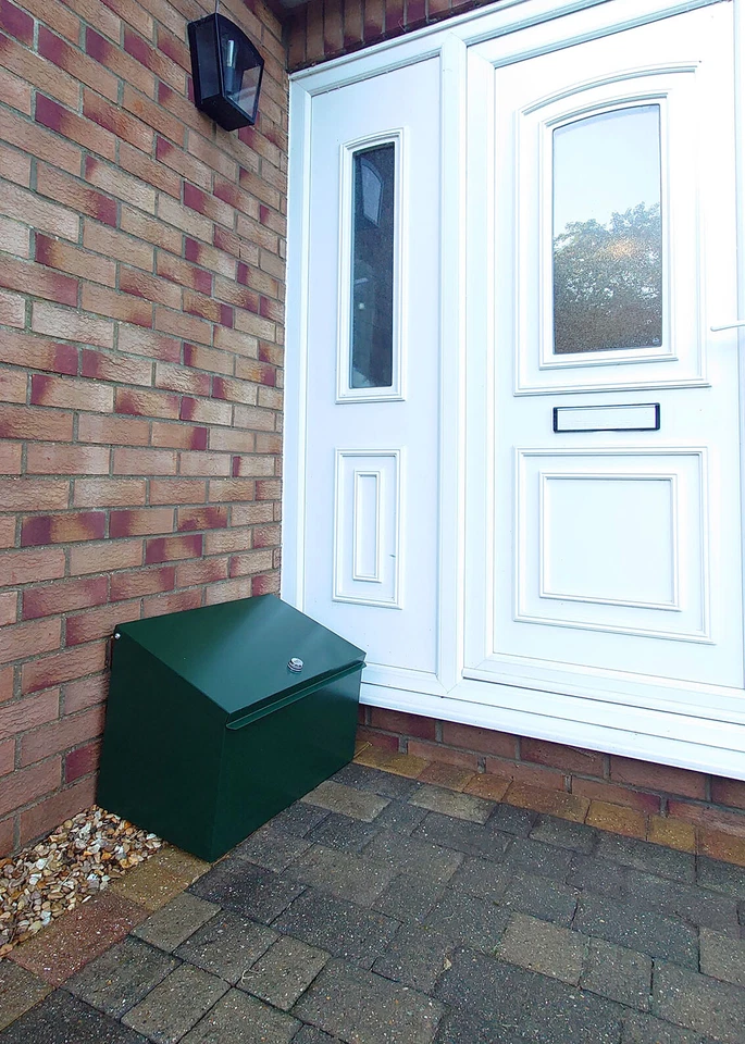 Lockable Metal Parcel Delivery Parcel Secure Container Courier Package Postbox - Image 3 of 4
