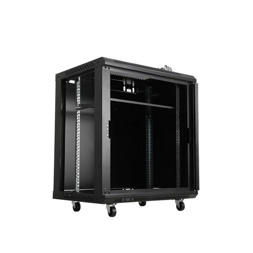 12 HE Rack Server Schrank Tischrack Netzwerk Rack Serverschrank & Industrieräder