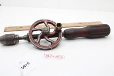 Antique 11" Hand Crank Eggbeater Drill Tool Only