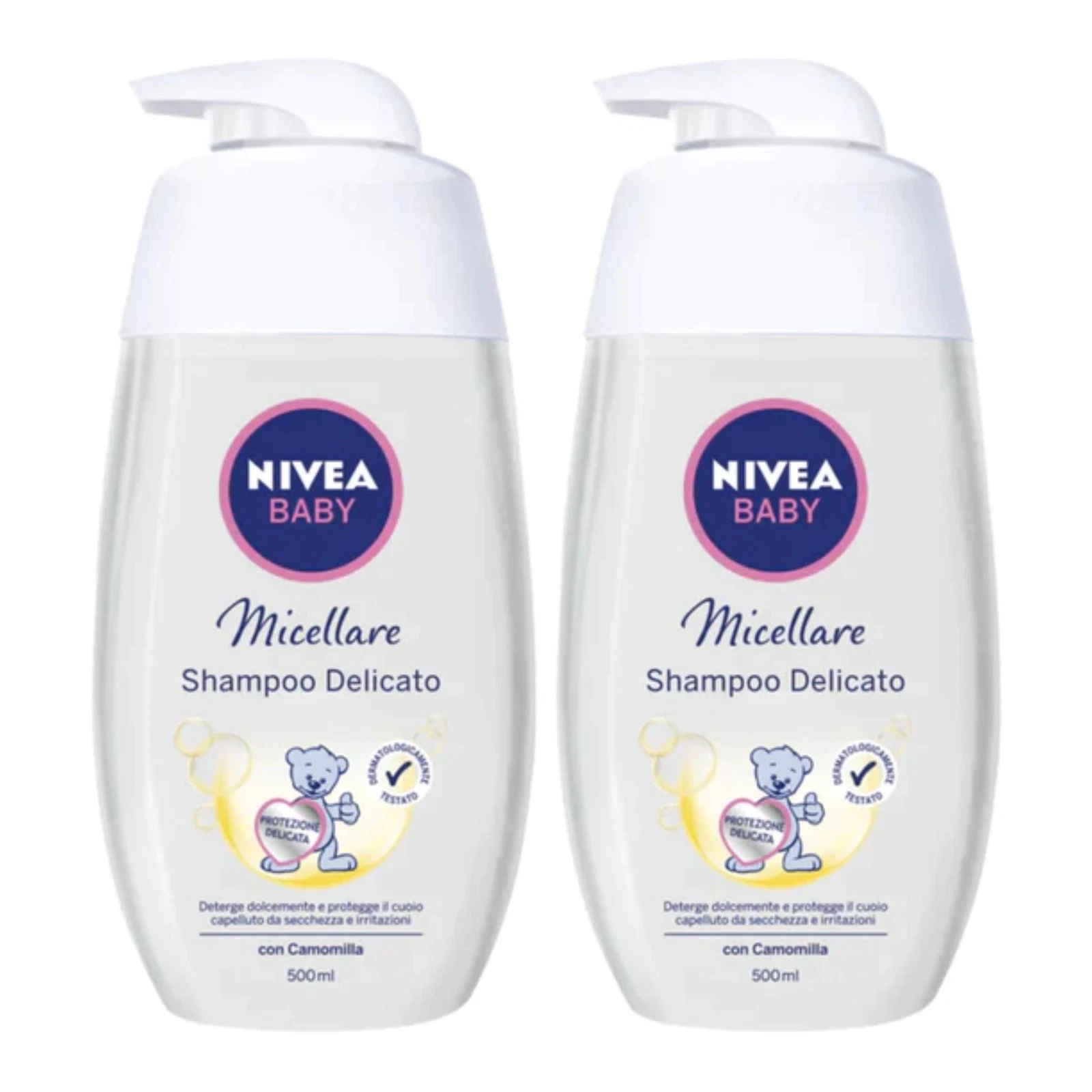 Nivea Baby Shampoo Delicato Micellare w/ Camomilla, 16.9oz (500ml) (Pack of 2)
Opens in a new window