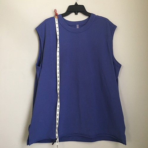Free People Movement Top Hot Shot Maniche Girocollo Donna Grande Blu Tasca Zip - Foto 4 di 13