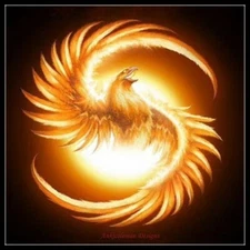 Fire Phoenix - DIY Chart Counted Cross Stitch Patterns Needlework DMC Color 