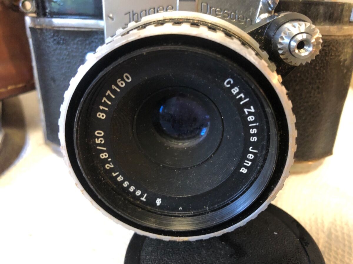 Vintage Ihagee Exa Camera w Carl Zeiss Jena Tessar 2.8 50mm Vintage Ihagee Exa Camera w Carl Zeiss Jena Tessar 2.8 50mm