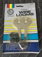 Vintage Cal Custom 4"x4" Chrome Custom Wire Loom #6061 Fit's 2 Wires