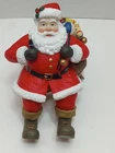 Vintage 1999 Coca Cola Collection Santa Christmas Stocking Holder
