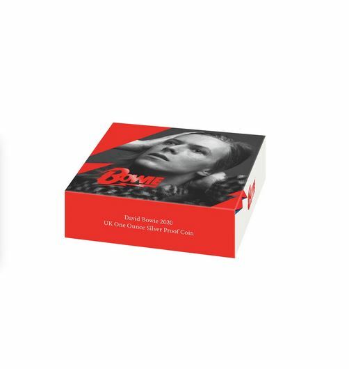2020 UK MUSIC LEGENDS - David Bowie £2 1oz Silver Proof
