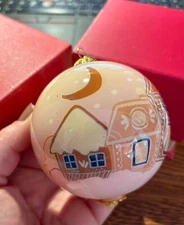  NEW!! Li Bien Glass ornament - 2024 'Gingerbread House'