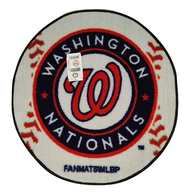 Nationals Rug Washington Nationals Baseball Area Rug Mat 26 inch Diameter | eBay