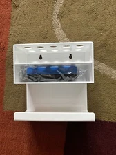 White Acrylic Dry Erase Whiteboard Marker with 10 Slots & Eraser Holder Stand