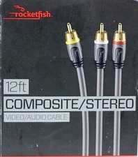 Rocketfish 12 Ft.  Composite / Stereo A / V  Cable RF-G1203